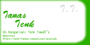 tamas tenk business card